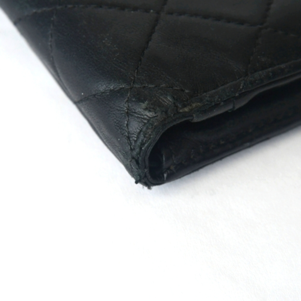 SOLD🥀 Authentic CHANEL Lambskin Quilted Yen Wallet in Black ~ Room For iPhones - Picture 8 of 13